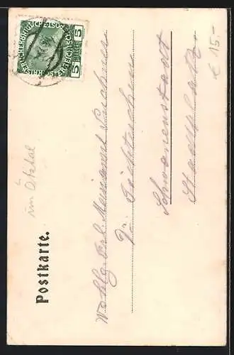 AK Längenfeld, Gasthof zum Hirschen, Portal