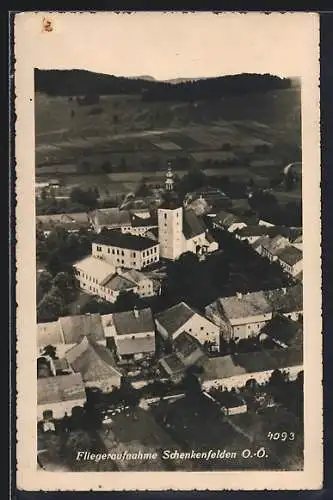 AK Schenkenfelden, Teilansicht vom Flugzeug aus