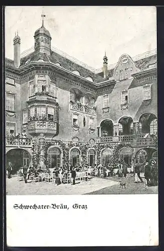 AK Graz, Gasthaus Schwechater-Bräu