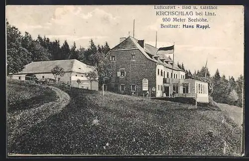 AK Kirchschlag bei Linz, Gasthof von Hans Rappl
