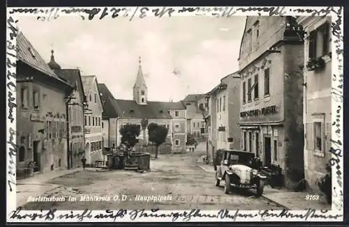 AK Sarleinsbach im Mühlkreis, Blick über den Hauptplatz