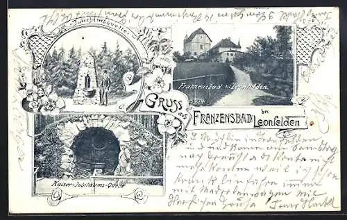 AK Bad Leonfelden, Franzensbad, Joachimsquelle, Kaiser-Jubiläumsquelle