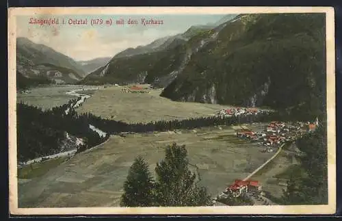 AK Längenfeld i. Oetztal, Teilansicht mit dem Kurhaus