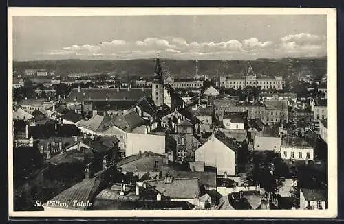 AK St. Pölten, Totalansicht mit Kirche