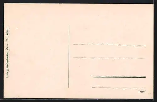 AK Maria Trost bei Graz, Ortspartie mit Kirche