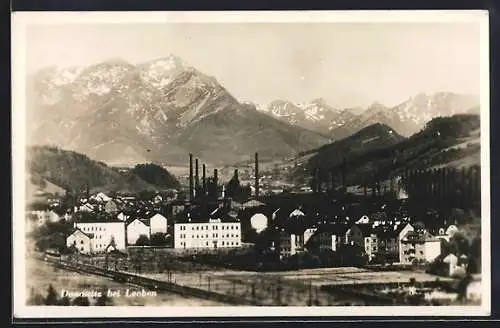 AK Donawitz bei Leoben, Teilansicht mit Bergen