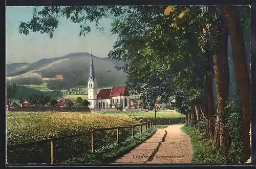 AK Leoben, Blick zur Waasenkirche