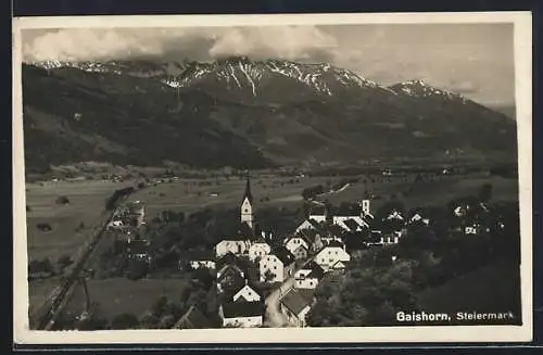 AK Gaishorn, Gesamtansicht aus der Vogelschau
