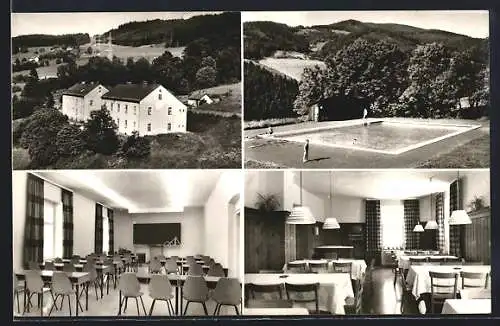AK St. Peter-Freienstein, Kurheim Tollinghöhe, mit Swimmingpool u. Innenansichten