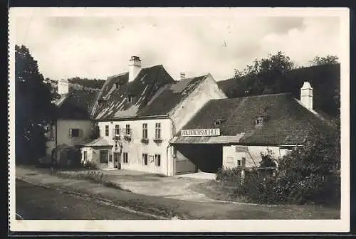 Foto-AK Hinterbrühl, Höldrichsmühle mit Schlosserei