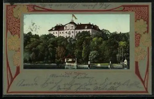 AK Insel Mainau, Uferansicht des Ortes