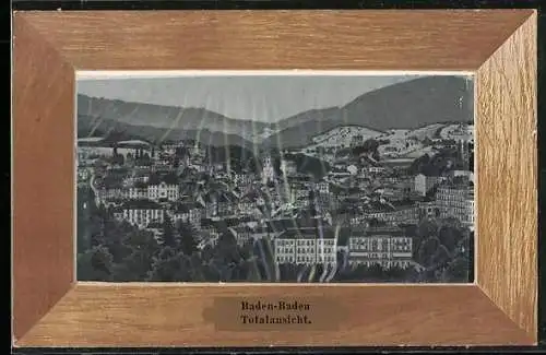 AK Baden-Baden, Ortsansicht aus der Vogelschau