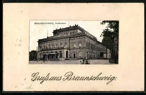 AK Braunschweig, Blick auf das Hoftheater