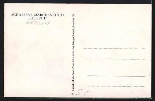 AK Schaefer`s Märchenstadt  Lilliput, Grupopenbild Liliputaner