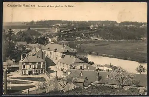 AK Charleville-Moulinet, Verrerie et Vue générale de Belair, Ecurie pour 20 Chevaux