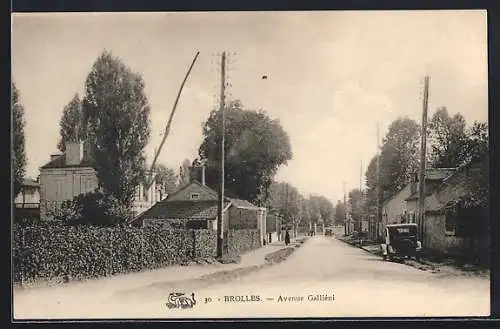AK Brolles, Avenue Galliéni