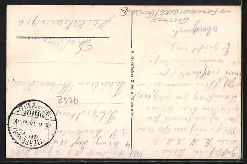 AK Frankenberg / Sachsen, Gasthof Lützel Höhe mit Biergarten