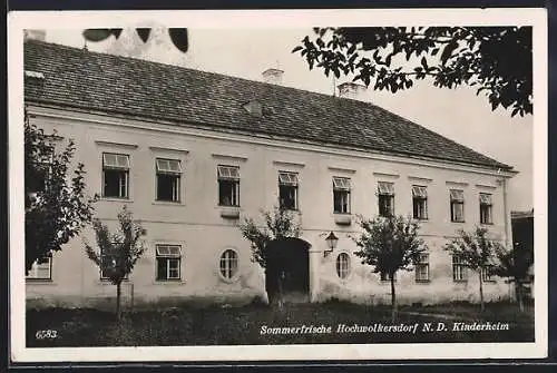AK Hochwolkersdorf, Ansicht vom Landesjugendheim