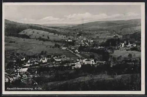 AK Neustift-Innermanzing, Ansicht aus der Vogelschau