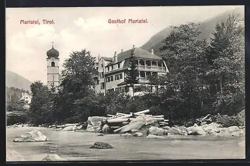 AK Kramsach, Kirche und Gasthaus Mariatal