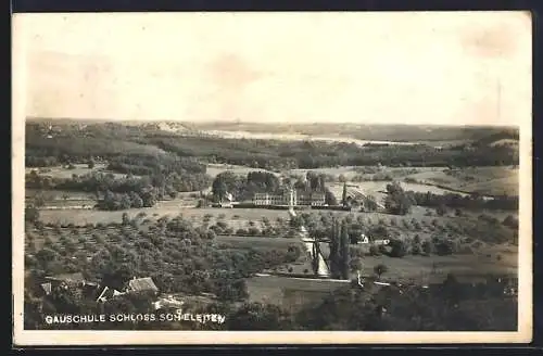AK Schielleiten, Gauschule Schloss Schielleiten mit Umgebung aus der Vogelschau