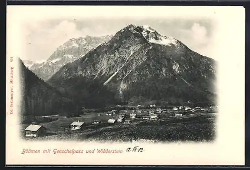 AK Baad, Bödmen mit Genschelpass und Widderstein