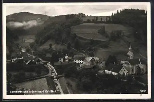 AK Mönichwald, Blick auf den Ort