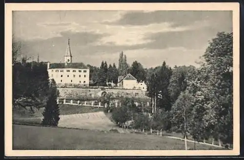 AK Kirchberg a. Walde, Steierm. Landes-Landwirtschaftsschule mit Umgebung