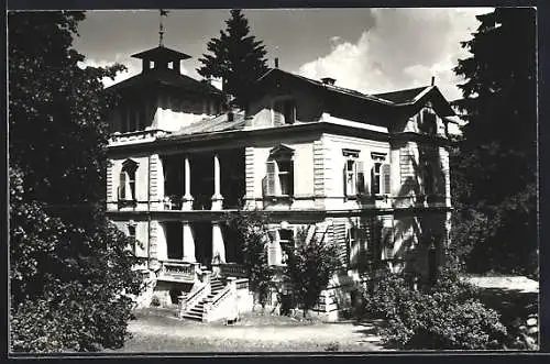 AK Bad Aussee, Villa Carinthia aus der Vogelschau
