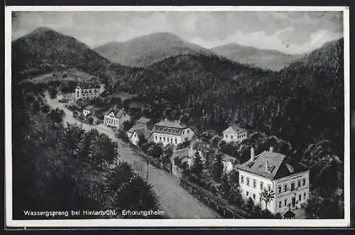 AK Hinterbrühl, Wasserspreng, Blick auf das Erholungsheim
