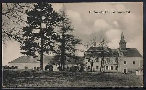 AK Hintersdorf im Wienerwald, Ortsansicht mit Kirche