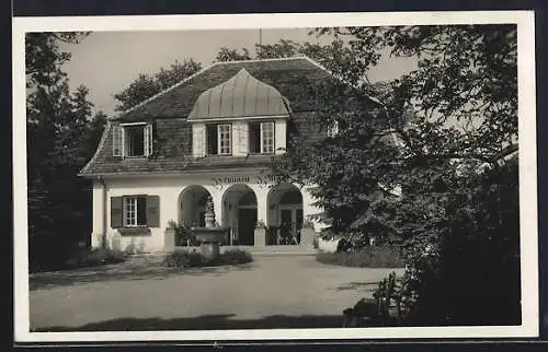AK Maria Enzersdorf am Gebirge, Erholungsheim Wällischhof, Brunnenvilla