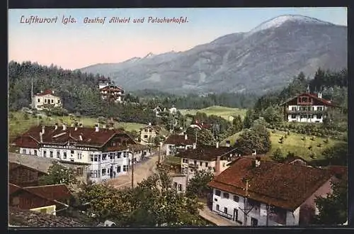 AK Igls, Gasthof Altwirt und Palschnerkofel