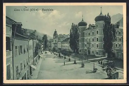 AK Lienz, Hauptplatz mit Hotel Lienzerhof