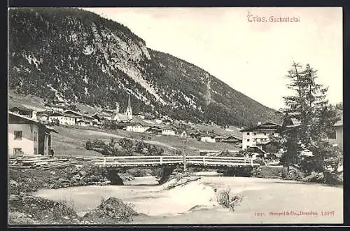 AK Trins im Gschnitztal, Blick auf den Ort