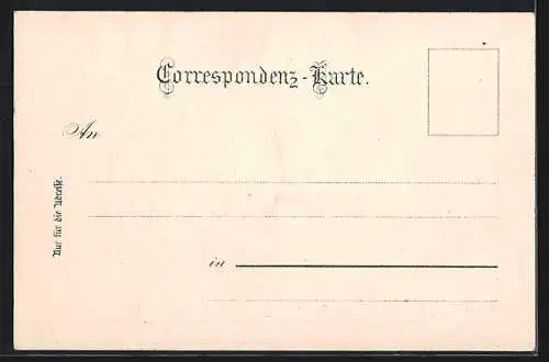 AK Horn, Strassenpartie mit Denkmal