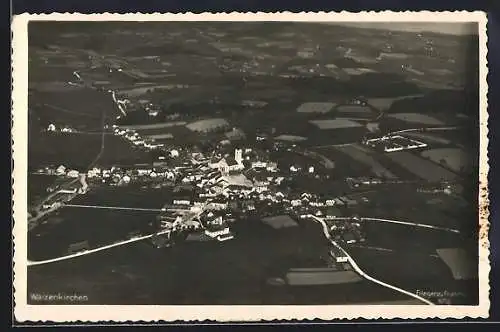 AK Waizenkirchen, Ortsansicht vom Flugzeug aus