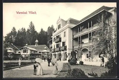 AK Villach, Partie am Warmbad