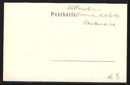 AK Schachen / Garmisch-Partenkirchen, Ortspartie mit Königshaus und Dreitorspitze