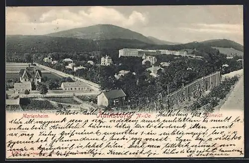 AK Kalksburg, Ortsansicht mit Marienheim und Convict