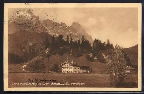 AK Kirchdorf-Gasteig, Gasthaus Vorderjäger