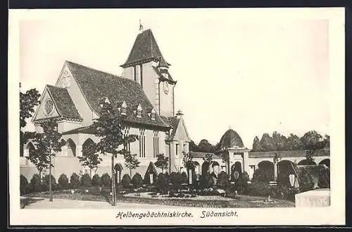 AK Korneuburg, Heldengedächtniskirche und -friedhof