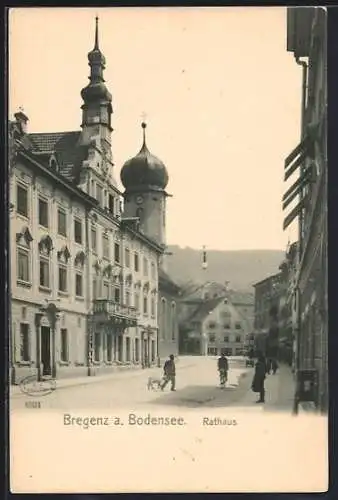 AK Bregenz, Ortspartie am Rathaus