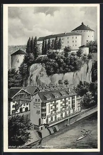Künstler-AK Kufstein, Hotel Auracher Löchl