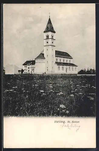 AK Salzburg-Itzling, Kirche St. Anton