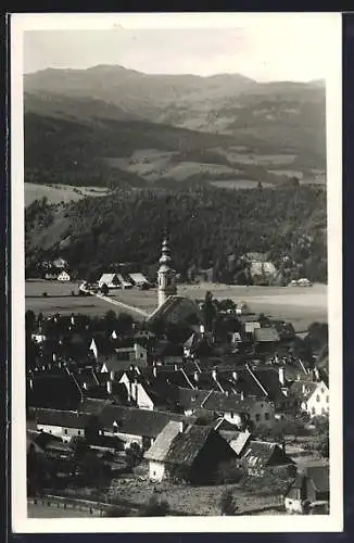 AK Obdach /Steiermark, Teilansicht mit Kirche