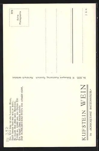 AK Kufstein, Partie in der Römerhofgasse mit Weinstude Schiketanz