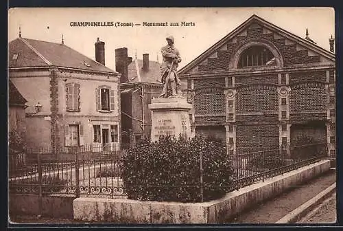 AK Champignelles /Yonne, Monument aux Morts