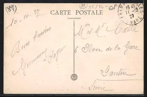 AK Champignelles /Yonne, Rue Jean-Jacques-Rousseau