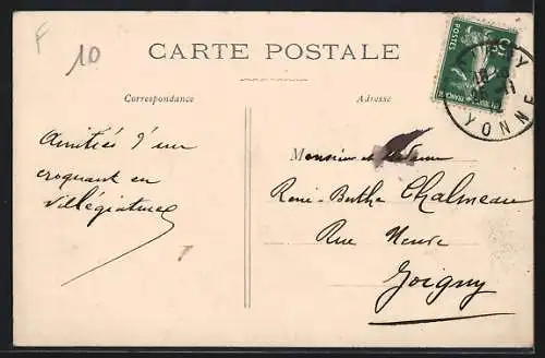 AK Brienon, Vue générale, côté Nord, prise à vol d`oiseau